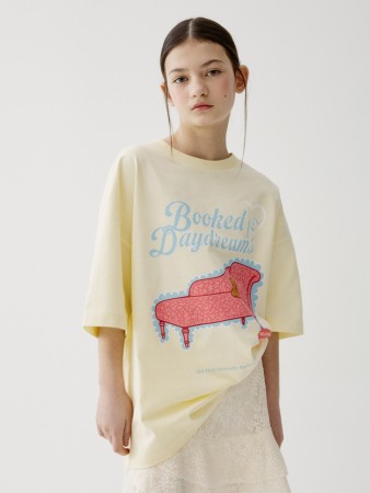 футболка оверсайз с принтом для девочек - детская одежда для детей 