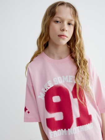 футболка оверсайз с принтом для девочек - детская одежда, обувь и аксессуары для всех возрастов