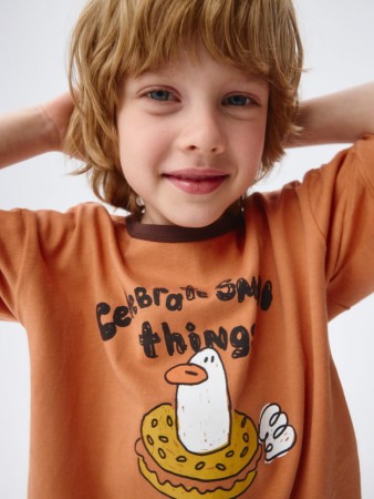 футболка оверсайз с принтом для мальчиков - детская одежда, обувь и аксессуары для всех возрастов с коротким рукавом 