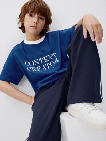 футболка оверсайз с принтом для мальчиков фотография