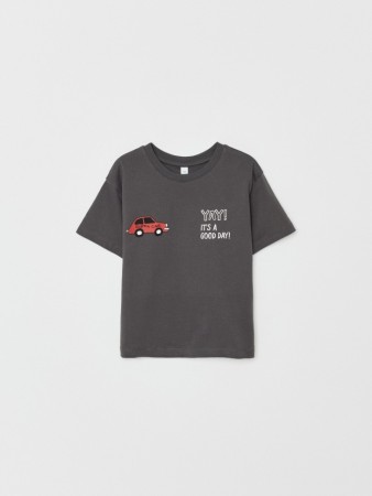 футболка оверсайз с принтом для мальчиков - детская одежда, обувь и аксессуары с коротким рукавом 