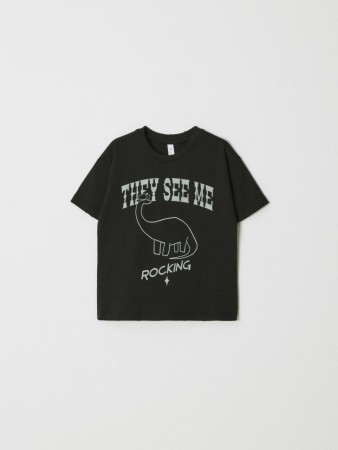 футболка оверсайз с принтом для мальчиков - футболки и поло для мальчиков 