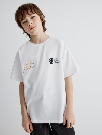 футболка оверсайз с принтом для мальчиков - детские футболки и поло sela 
