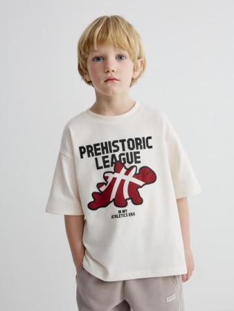 футболка оверсайз с принтом для мальчиков - детские футболки повседневные 