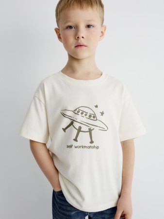 футболка оверсайз с принтом для мальчиков - детские футболки повседневные 
