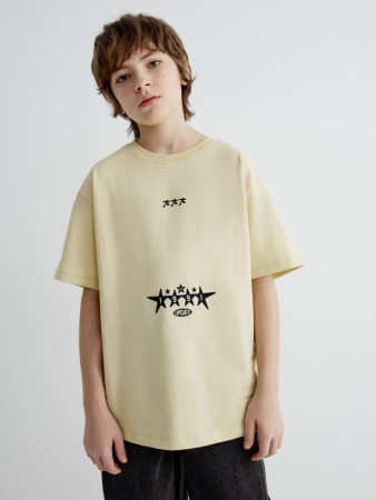 футболка оверсайз с принтом для мальчиков - детские футболки с принтом 