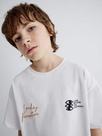 футболка оверсайз с принтом для мальчиков - детские футболки с принтом 