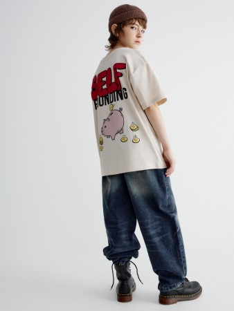 футболка оверсайз с принтом для мальчиков - детская одежда, обувь и аксессуары для всех возрастов с коротким рукавом 