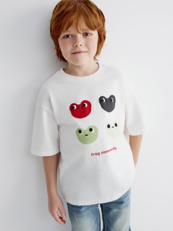 футболка оверсайз с принтом для мальчиков - детская одежда, обувь и аксессуары для всех возрастов с коротким рукавом 