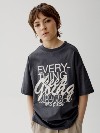 футболка оверсайз с принтом для мальчиков - детская одежда, обувь и аксессуары для всех возрастов недорогая 