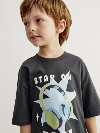 футболка оверсайз с принтом для мальчиков - детские футболки для мальчиков 