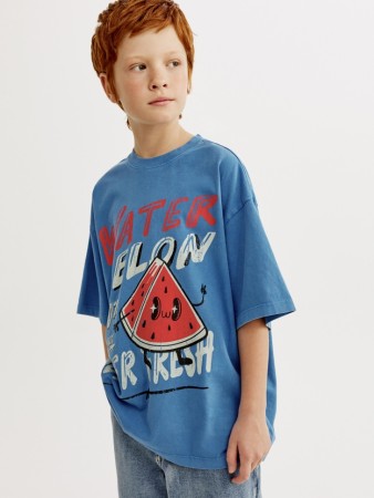 футболка оверсайз с принтом для мальчиков - детские футболки и поло