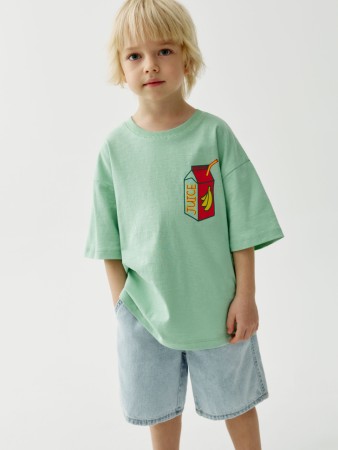 футболка оверсайз с принтом для мальчиков - детские футболки и поло