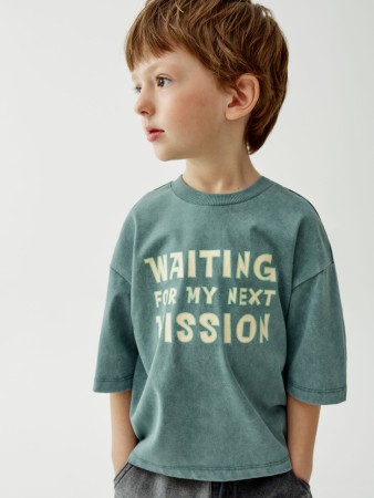 футболка оверсайз с принтом для мальчиков - детские футболки и поло