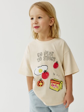 футболка оверсайз с принтом для мальчиков - детская одежда, обувь и аксессуары для всех возрастов дешевая 