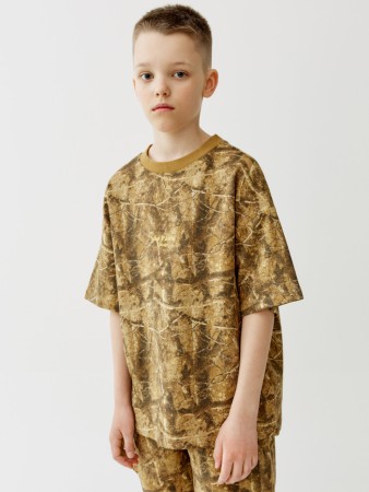 футболка оверсайз с принтом для мальчиков - детская одежда российская 