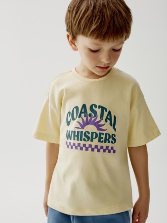 футболка оверсайз с принтом для мальчиков - детская одежда российская 