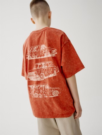 футболка оверсайз с принтом для мальчиков - детская одежда, обувь и аксессуары