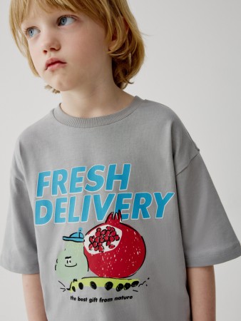 футболка оверсайз с принтом для мальчиков - детская одежда российская 