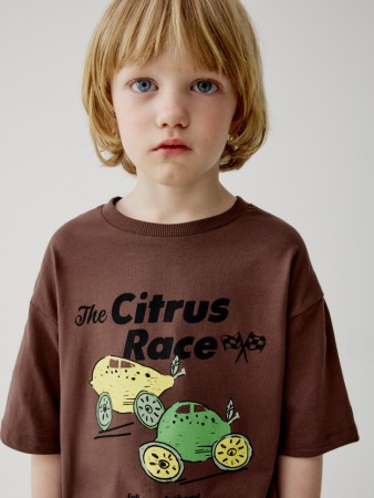 футболка оверсайз с принтом для мальчиков - детская одежда свободная 