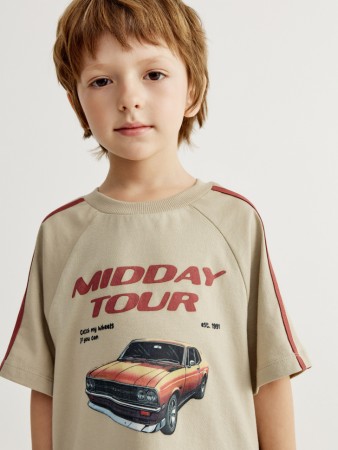 футболка оверсайз с принтом для мальчиков - детские футболки с принтом 