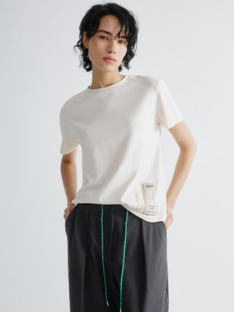 футболка оверсайз с принтом и патчем - женские футболки для взрослых 