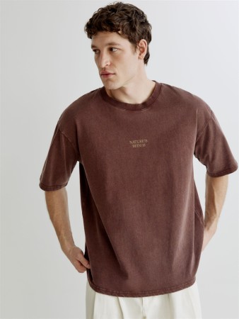 футболка оверсайз с принтом и вышивкой - мужская одежда, обувь и аксессуары оверсайз 