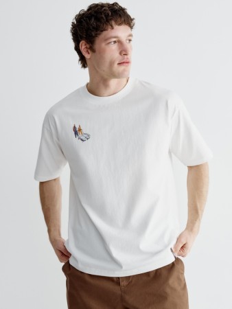 футболка оверсайз с принтом из коллекции art people с алексеем ланцевым - мужская одежда, обувь и аксессуары морская 