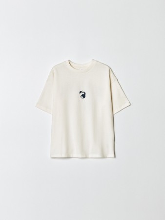 футболка оверсайз с принтом на спине для мальчиков - детские футболки с принтом 