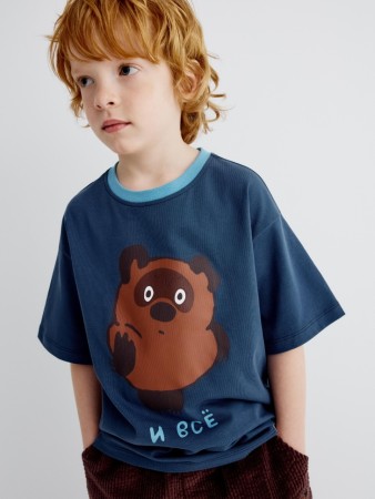 футболка оверсайз с принтом  x союзмультфильм детская - детские футболки с принтом 