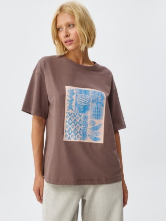 футболка оверсайз с принтом фотография