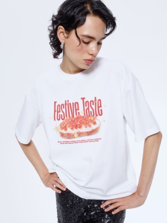 футболка оверсайз с принтом фотография