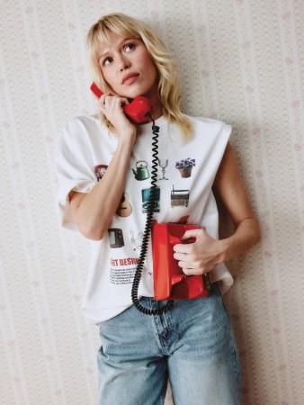 футболка оверсайз с принтом - женские футболки и поло