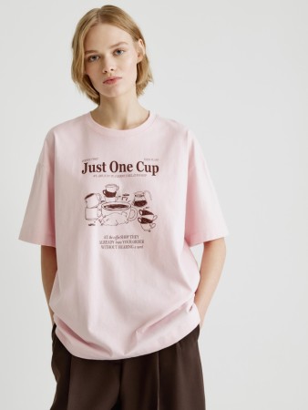 футболка оверсайз с принтом - женские футболки и поло с принтом 