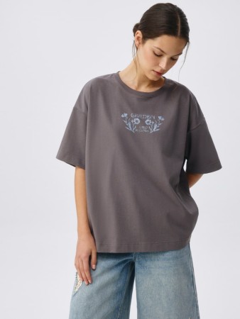 футболка оверсайз с принтом фотография