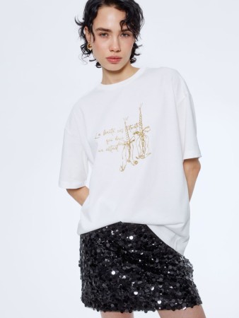 футболка оверсайз с принтом фотография