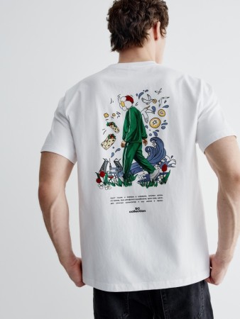 футболка оверсайз с принтом - мужская одежда, обувь и аксессуары оверсайз 