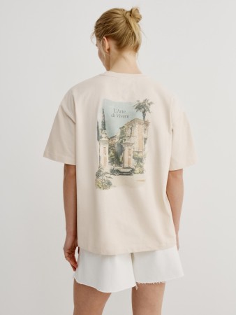 футболка оверсайз с принтом фотография