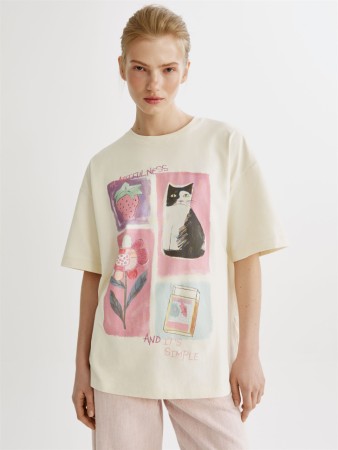 футболка оверсайз с принтом фотография