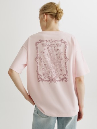 футболка оверсайз с принтом - женские футболки и поло для взрослых 