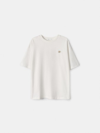 футболка оверсайз с принтом - женская одежда хлопковая 