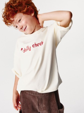 футболка оверсайз с вышивкой для мальчиков - детские футболки и поло дешевые 