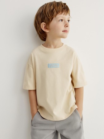 футболка оверсайз с вышивкой для мальчиков - детская одежда российская 