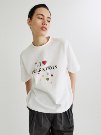 футболка оверсайз с вышивкой - женские футболки и поло с вышивкой 