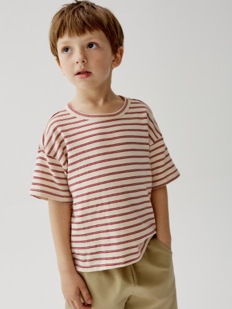 футболка оверсайз в полоску для мальчиков - детская одежда, обувь и аксессуары для всех возрастов для детей 