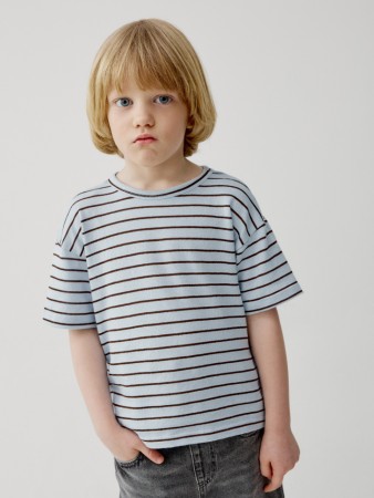футболка оверсайз в полоску для мальчиков - детская одежда, обувь и аксессуары для всех возрастов для детей 
