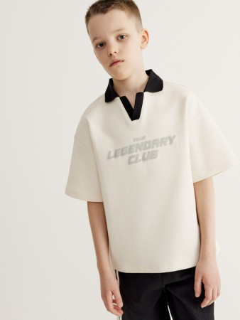 футболка оверсайз в спортивном стиле для мальчиков - детская одежда российская 