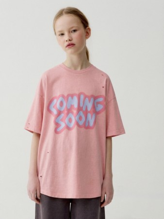 футболка оверсайз в стиле гранж для девочек - детская одежда российская 