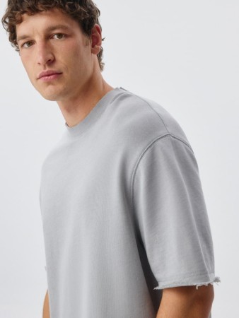 футболка oversize fit из футера - мужские футболки из футера 