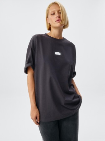 футболка oversize fit из коллекции sela х vasilinciaga - женская одежда, обувь и аксессуары с вырезом 